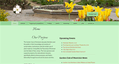 Desktop Screenshot of gardenclubofmontclair.com