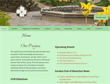 Tablet Screenshot of gardenclubofmontclair.com